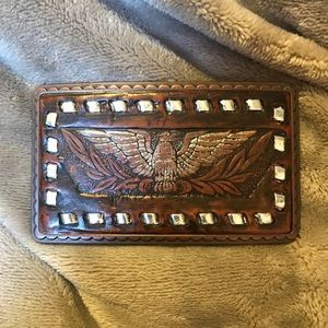 fossil belt buckle with eagle